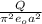 \frac{Q}{\pi^2e_{o}a^2 }