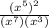 \frac{(x^5)^2}{(x^7)(x^3)}