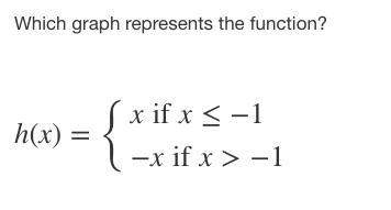 Which graph represents the function? p2 (with graph choices)