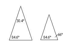 Are the triangles similar? how do you know? a. yes, by sas b. yes, by sss c. yes, by aa d. no