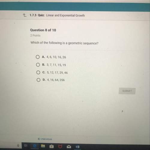 Which of the following is a geometric sequence?