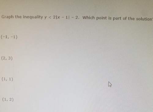 Graph the inequality y&lt; 2|x-1|-2