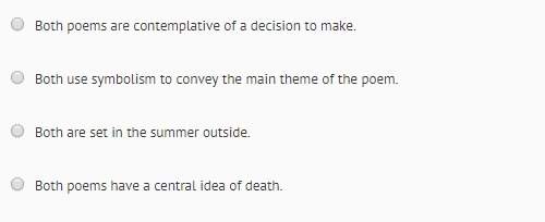 Read the poem below and answer the question that follows. what is similar about these two poems?