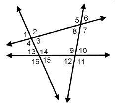 Which angles are pairs of alternate exterior angles? check all that apply. 5 and 11 7 a