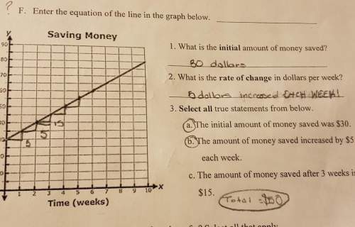 Enter the equation of the long in the graph below and the questions i answered i don't know if i'm r