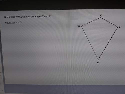 Prove that angle w is congruent to angle y with a two column proof.