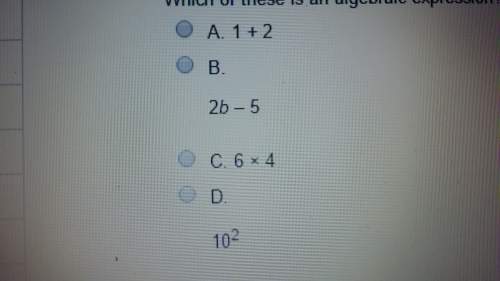 Which of these is an algebraic expression?