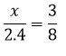 Solve for x. must show all work to receive full credit! (see picture for equation)