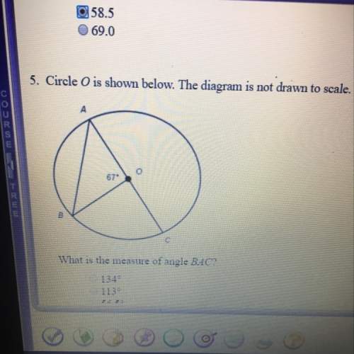 Circle o is shown below. the diagram is not drawn to scale. what is the measure of angle bac?