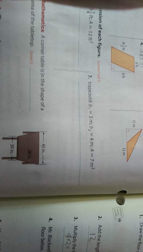 If b1 = 3 m and b2 = 4m and the area is 7 m squared, what is the height?