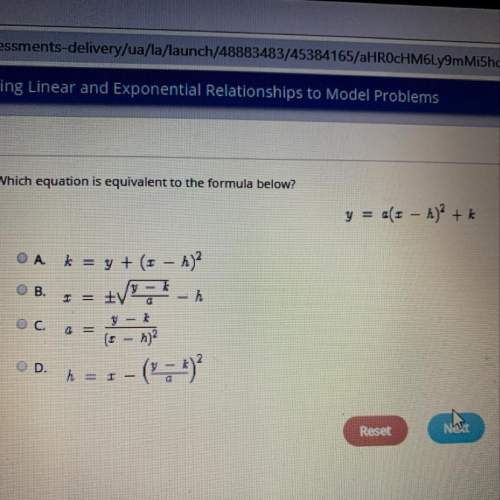 Which equation is equivalent to the formula below?