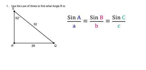 Use the law of sines to find what angle r is: