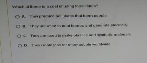 Which of these is a cost of fossil fuels?