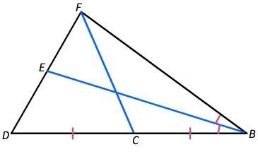 What is fc in the figure?  a median an angle bisector