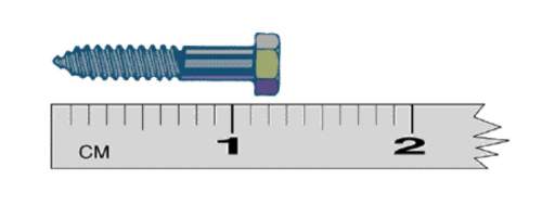 Determine the length of the object shown  1.2 cm  1.3 cm  1.25 cm  1.250 cm&lt;