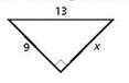 Find the value of x. give your answer in simplest radical form.