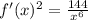 f'(x)^2 = \frac{144}{x^6}