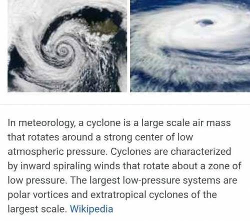 Helpmeeeeeeee

1. what does the pictures show?2. what do you think is inside the tropical cyclone?3.