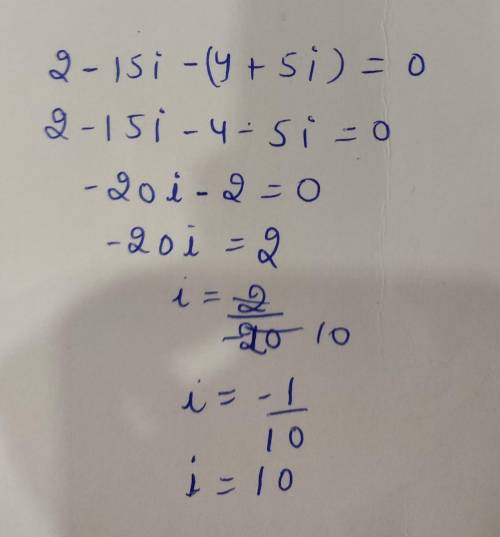 What is (2-15i)-(4+5i)