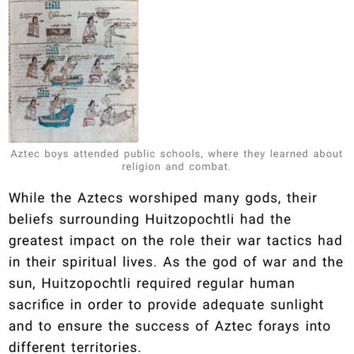 What refer to the aztecs belief that war is a sign that they are being punished the gods