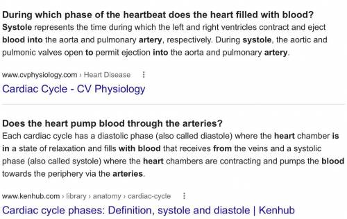 Systole is the phase of heart activity in which the heart
pumping blood out into the arteries.