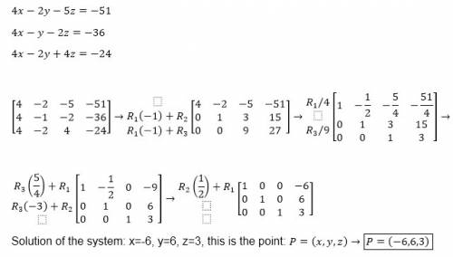 Find a solution to the system of equations by finding the reduced row-echelon form of the augmented 