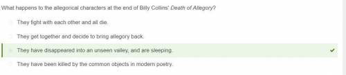 What happens to the allegorical characters at the end of Billy Collins' Death of Allegory?

They hav