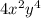 4x^2y^4