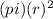 (pi)(r)^2