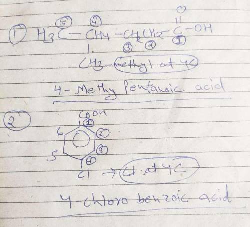 Write the IUPAC names of the given carboxylic acids. A molecule has the condensed formula C H 3 C H
