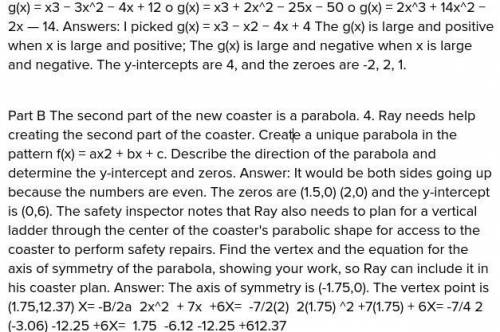 Please help!! I'll mark Brainliest for most helpful answer.

(Look at my profile for Part A)
Roller