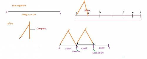 Ineed  it is possible to trisect a line segment using only a straightedge and a compass. true or fas