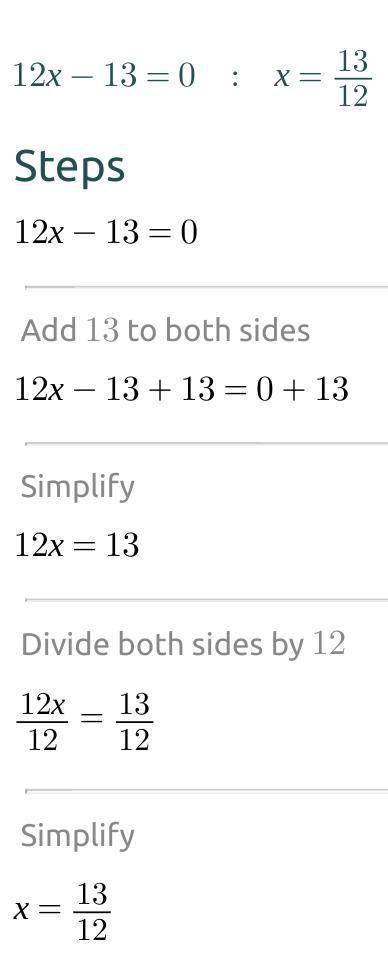 Solve by completing the square: +12x-13=0