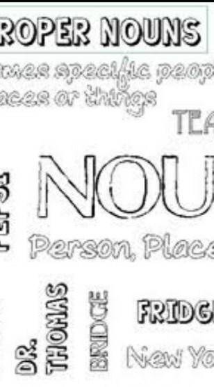 Make a word collage of common nouns