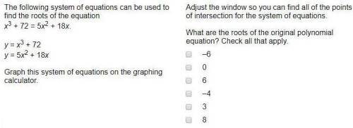 Adjust the window so you can find all of the points of intersection for the system of equations.

Wh