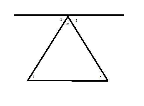 Given a triangle MTN, prove that

<m+<t+<n= 180° strictlyuse m, T and N with otherLetters i