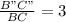 \frac{B"C"}{BC} = 3