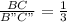 \frac{BC}{B"C"} = \frac{1}{3}