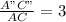 \frac{A"C"}{AC} = 3