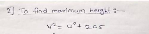 A stone is projected vertically up with the velocity of 19.6 m/s. Calculate i. the time taken by the