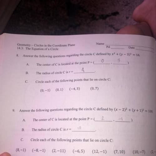 Can someone help me with c. on #8 so i can know