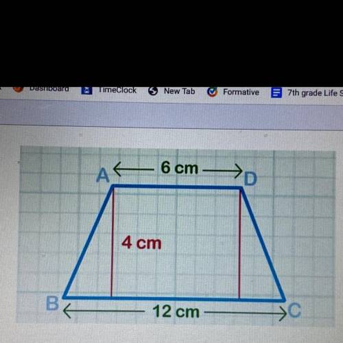 Can someone plz help me on this  Really appreciate it :)))  Determine the area of the trapezoid