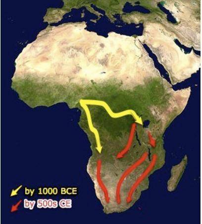 One impact of the Bantu migrations shown above during the post-Classical time period can be seen in