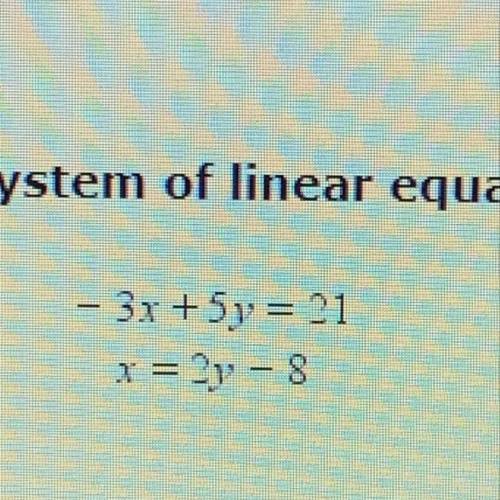 Pls help! will give brainlist! which ordered pair represents the solution to the system of linear eq