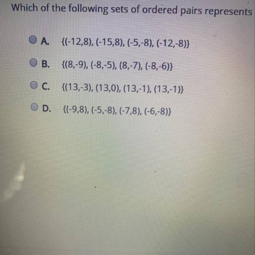 Which of the following sets of ordered pairs represents a function