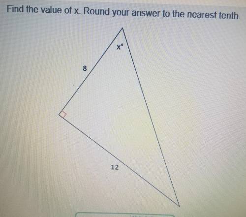 #5 Find the value of x. Round your answer to the nearest tenth.