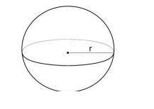Find the volume of the sphere pictured below. The sphere has a radius of 20 cm. Use 3.14 for pi. Giv