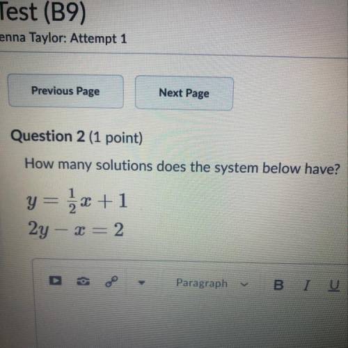 How many solutions does the system below have?