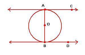 Complete the following proof.  Given: AB is the diameter of circle O AC and BD are tangents Prove: A