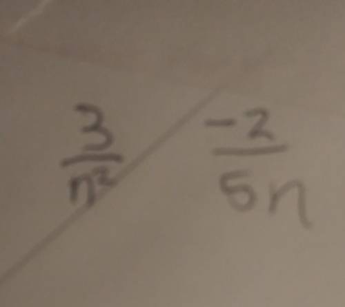 Find the common denominator for these two rational numbers